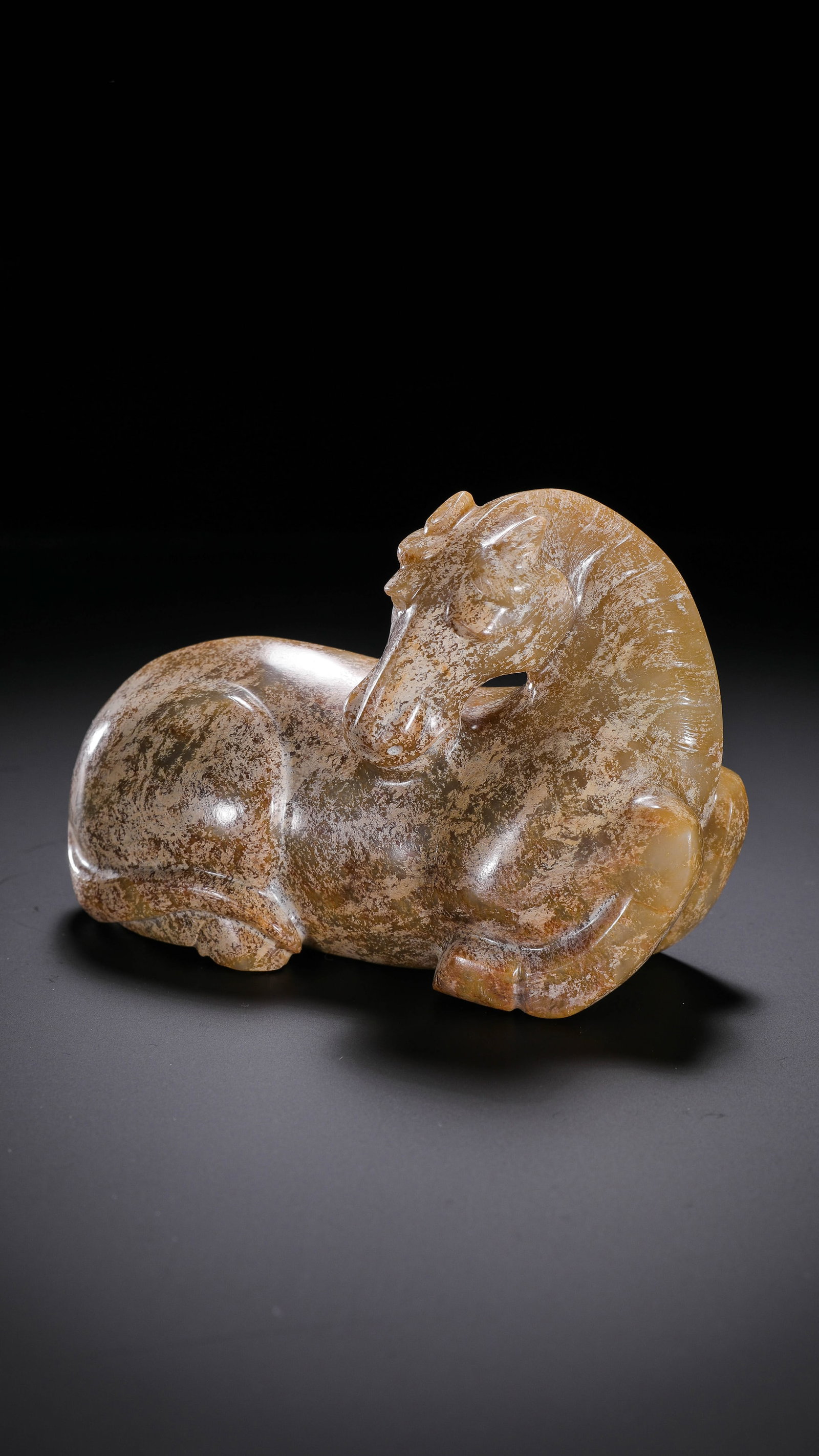 Jade Reclining Horse from the Han Dynasty in China (1 of 9)