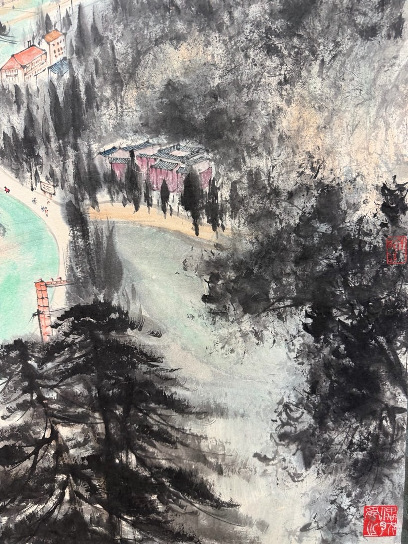 Landscape by Fu Baoshi - 12