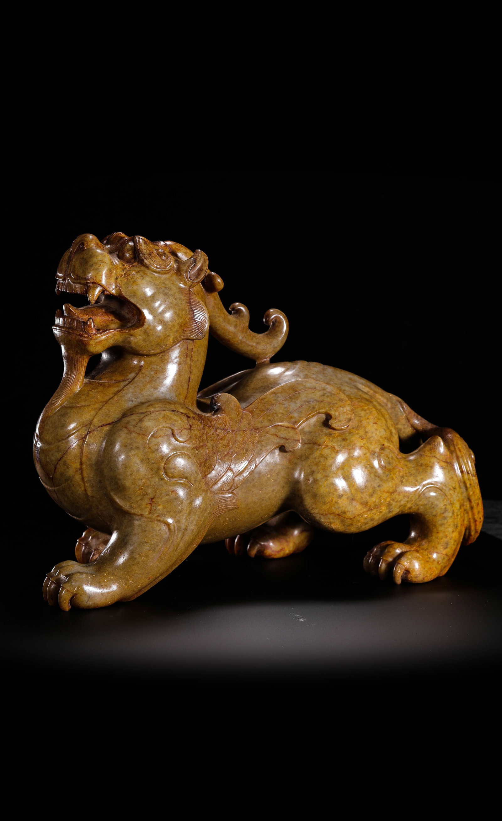 Jade auspicious beasts from the Han Dynasty in China (1 of 10)