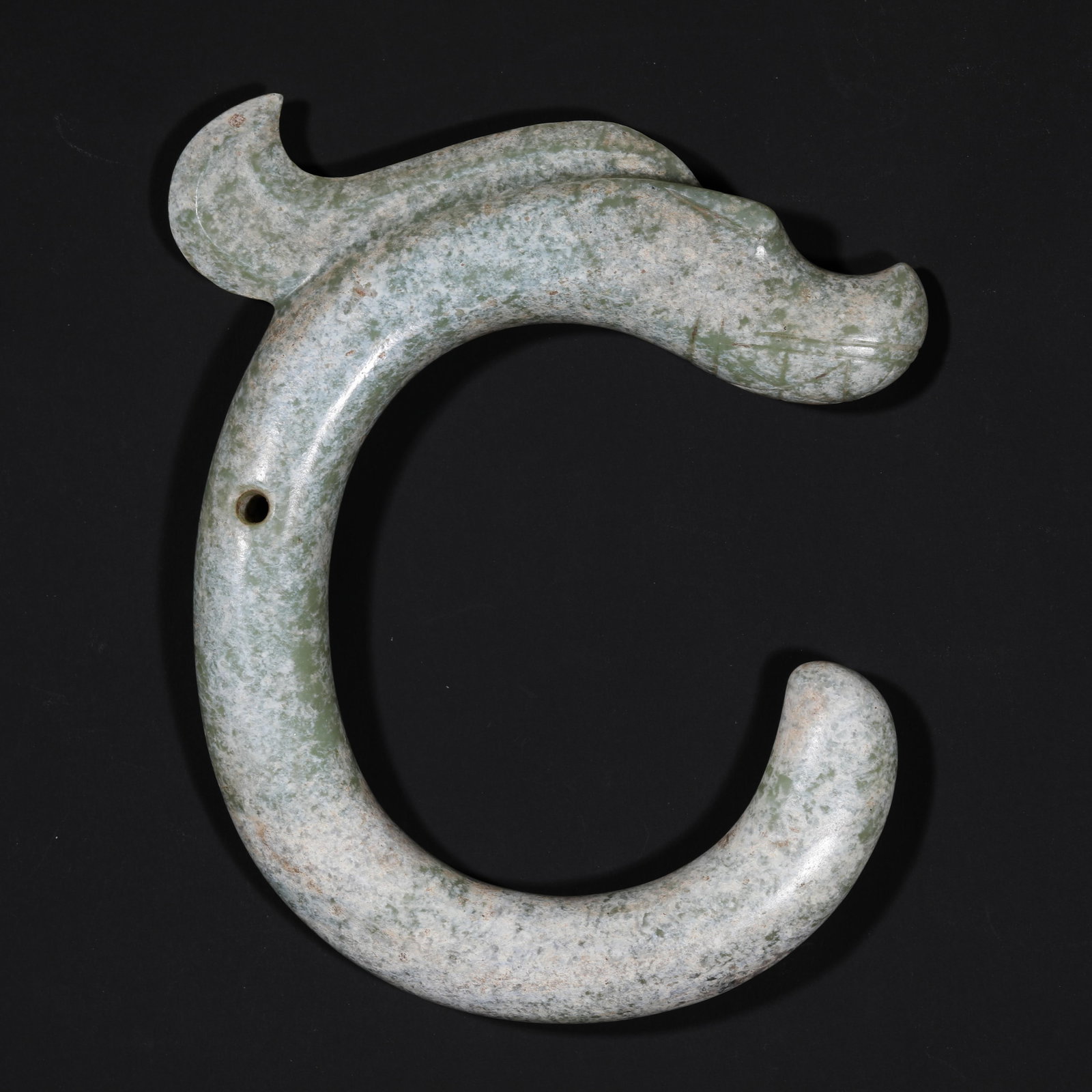 Jade Pig-Dragon from the Hongshan Culture of the Hongshan Period in China (1 of 7)