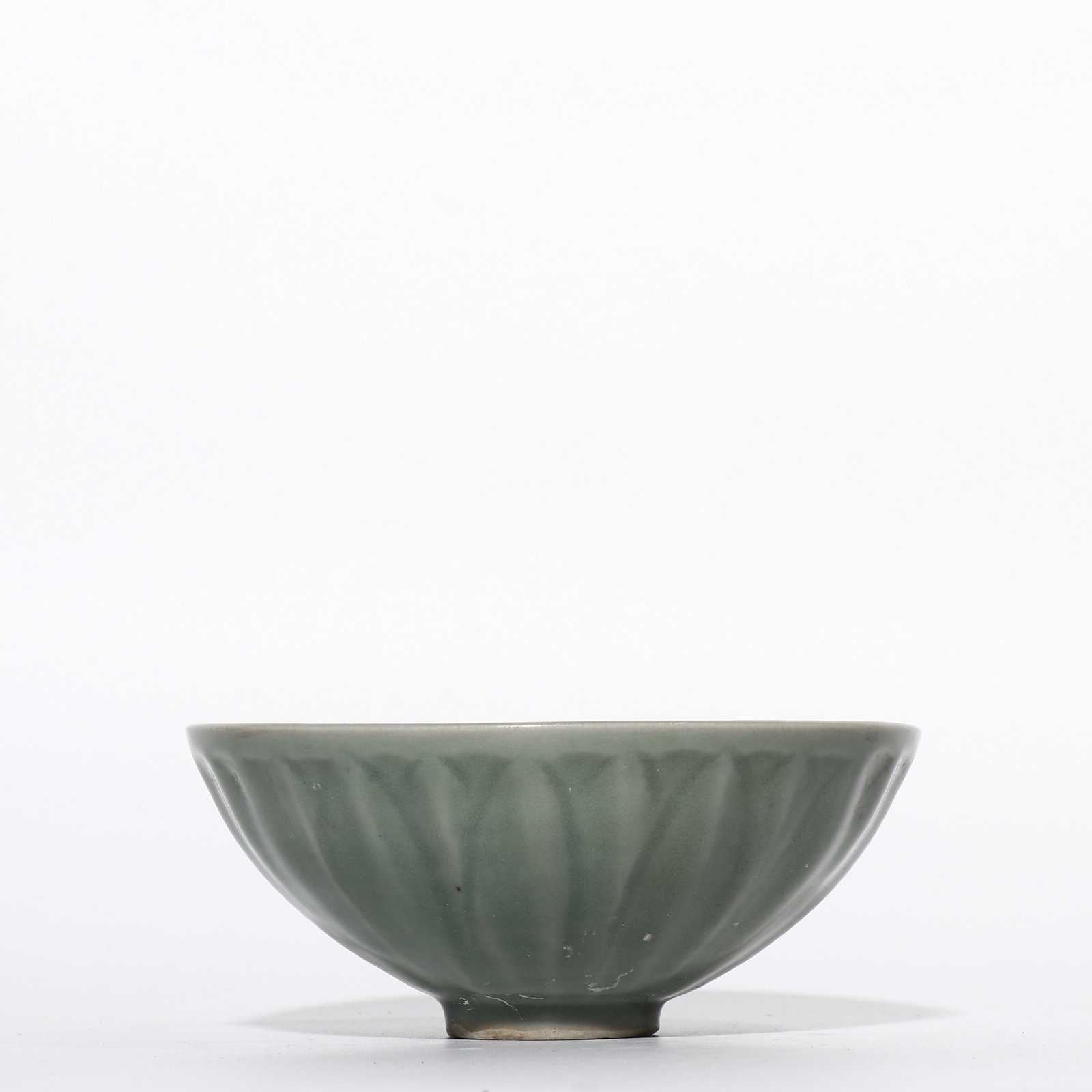 Southern Song Dynasty Longquan celadon bowl with lotus petal design (1 of 6)