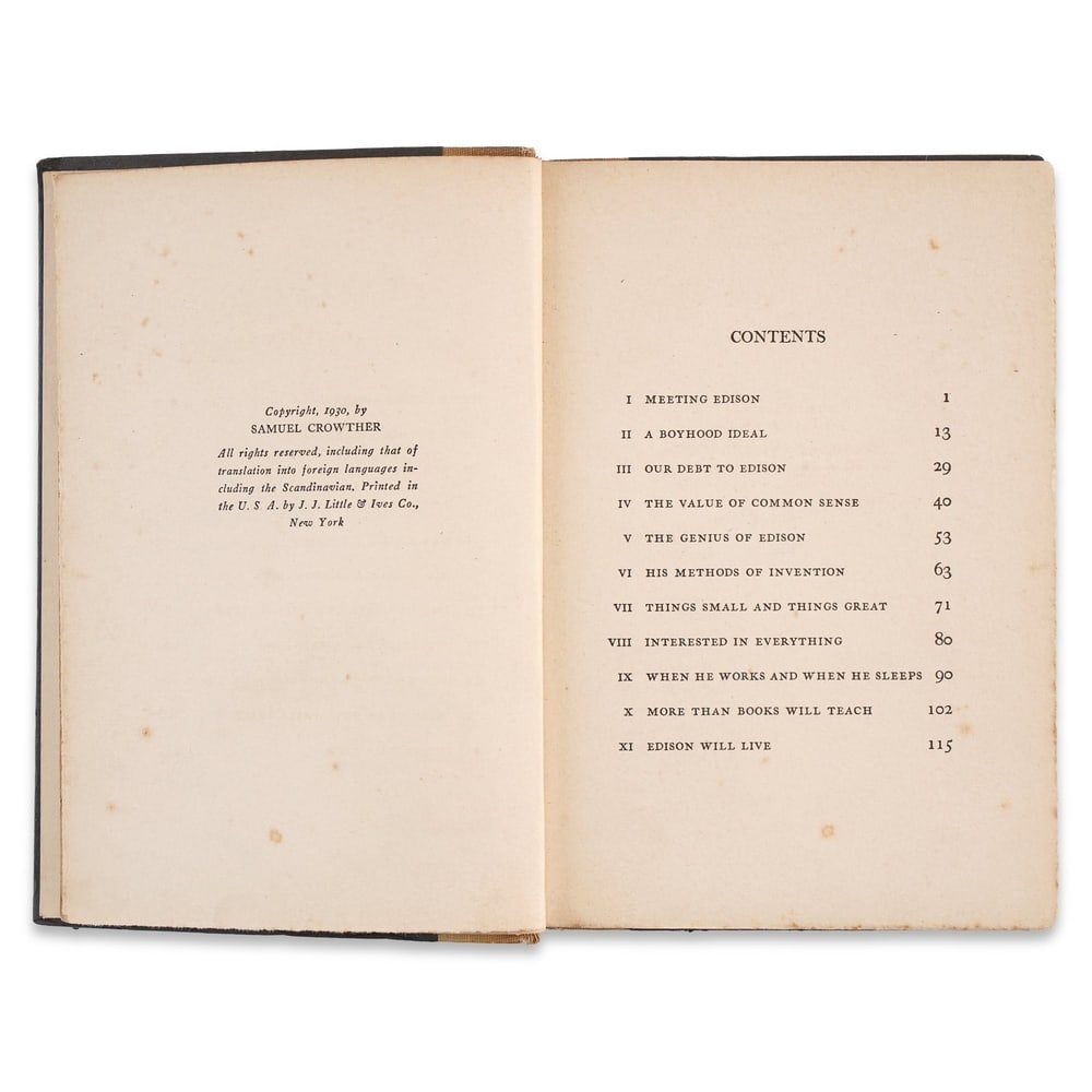 HENRY FORD SIGNED "EDISON AS I KNOW HIM" - 4