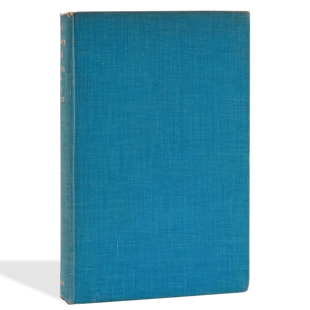 T. S. ELIOT SIGNED "ON POETRY AND POETS" FIRST EDITION: 8 7/8 x 5 3/4 in (22.5 x 14.6 cm) Provenance and Authentication: According to the accompanying documentation provided by the consignor, the signatures have been examined with reference to multiple