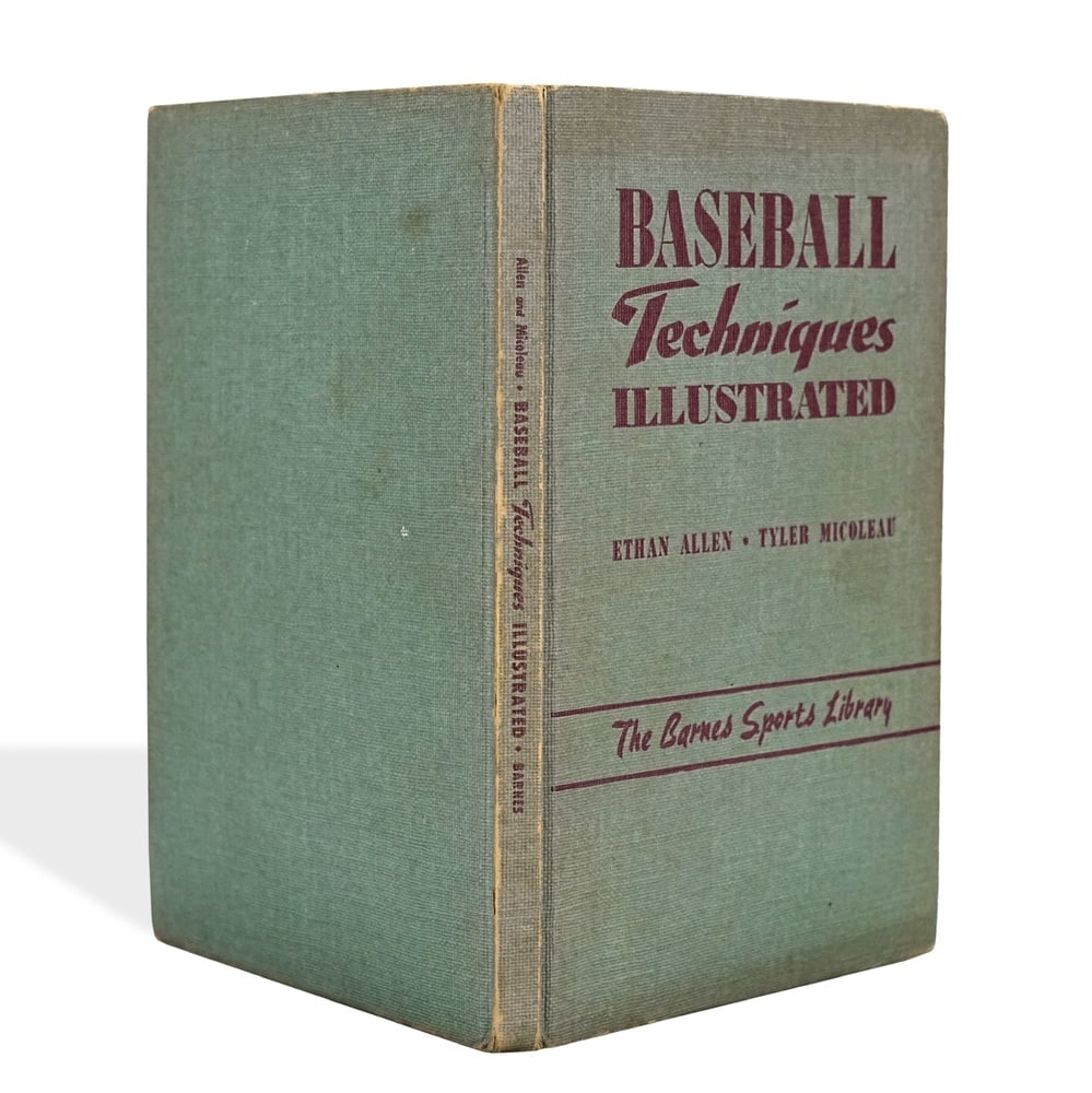 TY COBB SIGNED "BASEBALL TECHNIQUES ILLUSTRATED" BOOK, DATED 1953 - 5