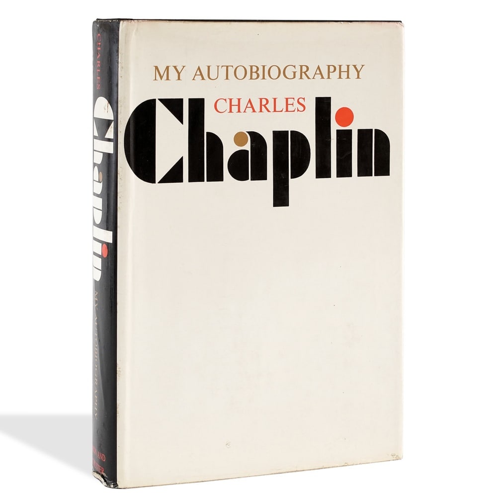 CHARLES CHAPLIN SIGNED "MY AUTOBIOGRAPHY" BOOK: 6 3/8 x 9 1/2 in (16.1 x 24.1 cm) Provenance and Authentication: According to the Letter of Authenticity (LOA) and Certificate of Authenticity (COA) provided by the consignor, this collectible was