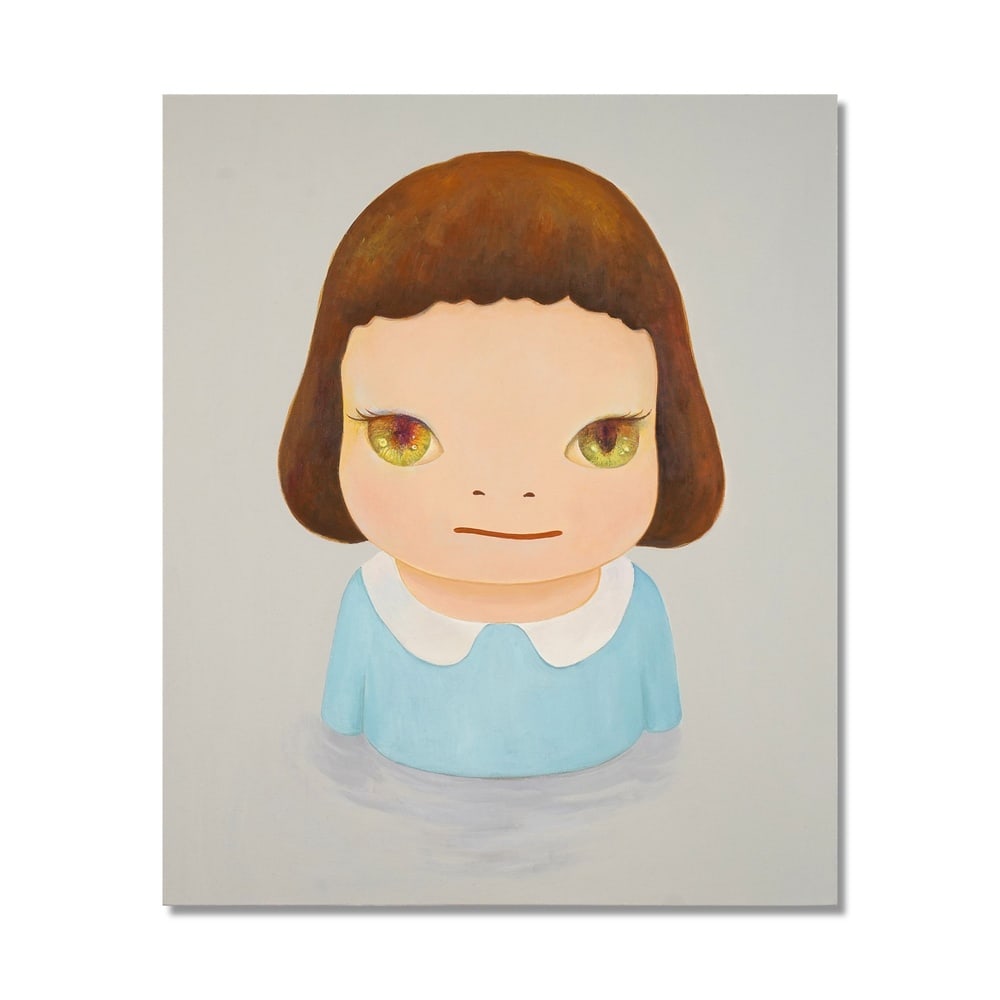 YOSHITOMO NARA (B.1959), ATTRIBUTED TO, ACRYLIC ON CANVAS: Signed (verso) Image Dimensions: 31 1/8 x 25 5/8 in (79 x 65 cm) This painting comes with COA. Yoshitomo Nara is one of the most recognizable figures in contemporary art, whose work bridges Japanese p