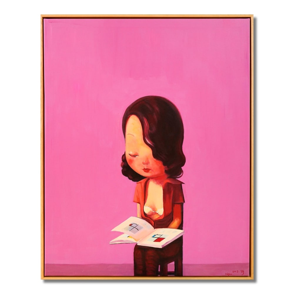 LIU YE (B.1964), ATTRIBUTED TO, ACRYLIC ON CANVAS: Image Dimensions: 76 x 60.5 cm (29 7/8 x 23 7/8 in) Signed (lower right) Liu Ye is one of the most prominent figures in contemporary Chinese art, celebrated for his minimalist yet profoundly meaningfu