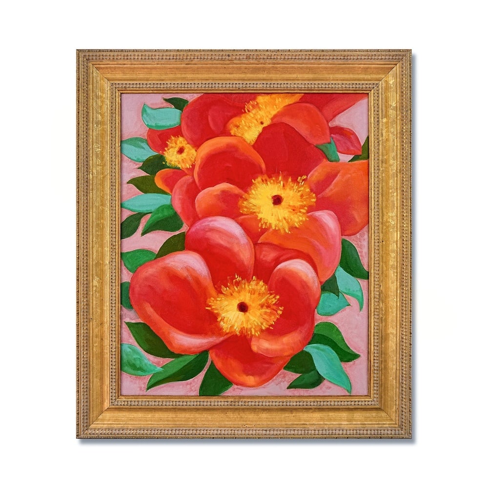 GEORGIA O'KEEFFE (1887-1986), ATTRIBUTED TO, OIL ON CANVAS: Signed (verso) Image Dimensions: 29 1/8 x 23 3/4 in (74 x 60.5 cm) Framed Dimensions: 37 1/4 x 32 1/8 in (94.5 x 81.5 cm) This painting comes with COA. Georgia O'Keeffe occupies a singular position