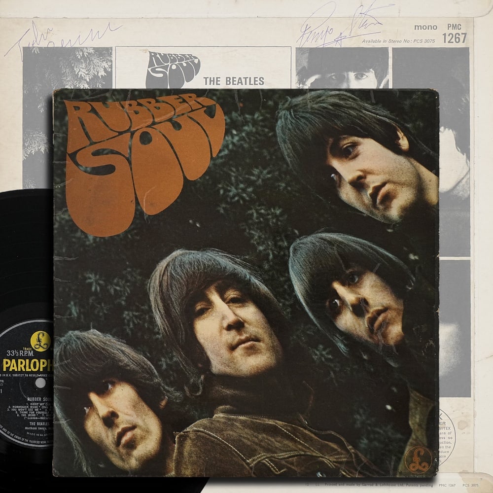THE BEATLES FULLY SIGNED "RUBBER SOUL" UK FIRST PRESSING MONO LP (1 of 7)