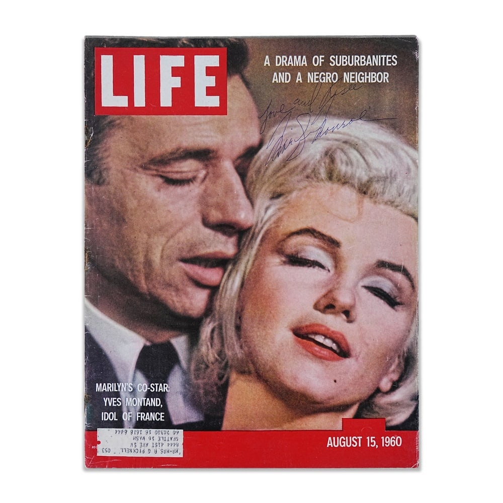 MARILYN MONROE SIGNED LIFE MAGAZINE (AUGUST 15, 1960) (1 of 3)