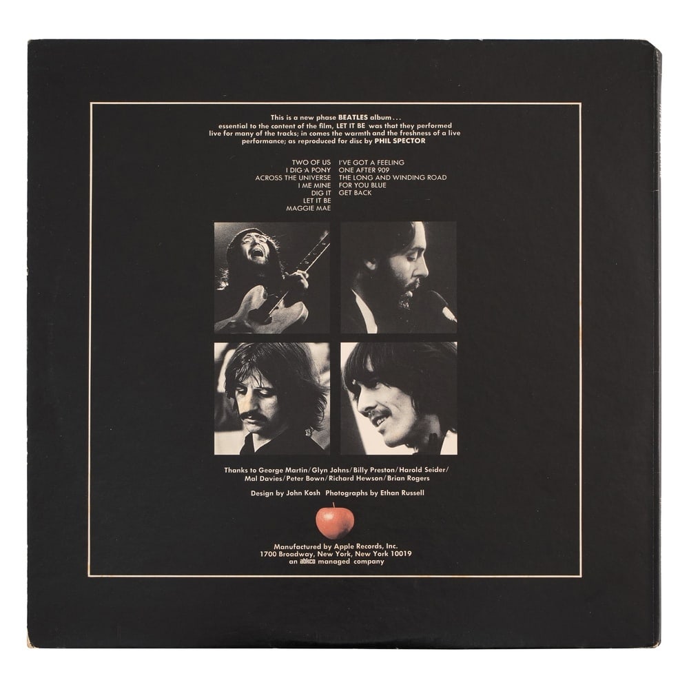 THE BEATLES FULLY SIGNED "LET IT BE" LP - 2