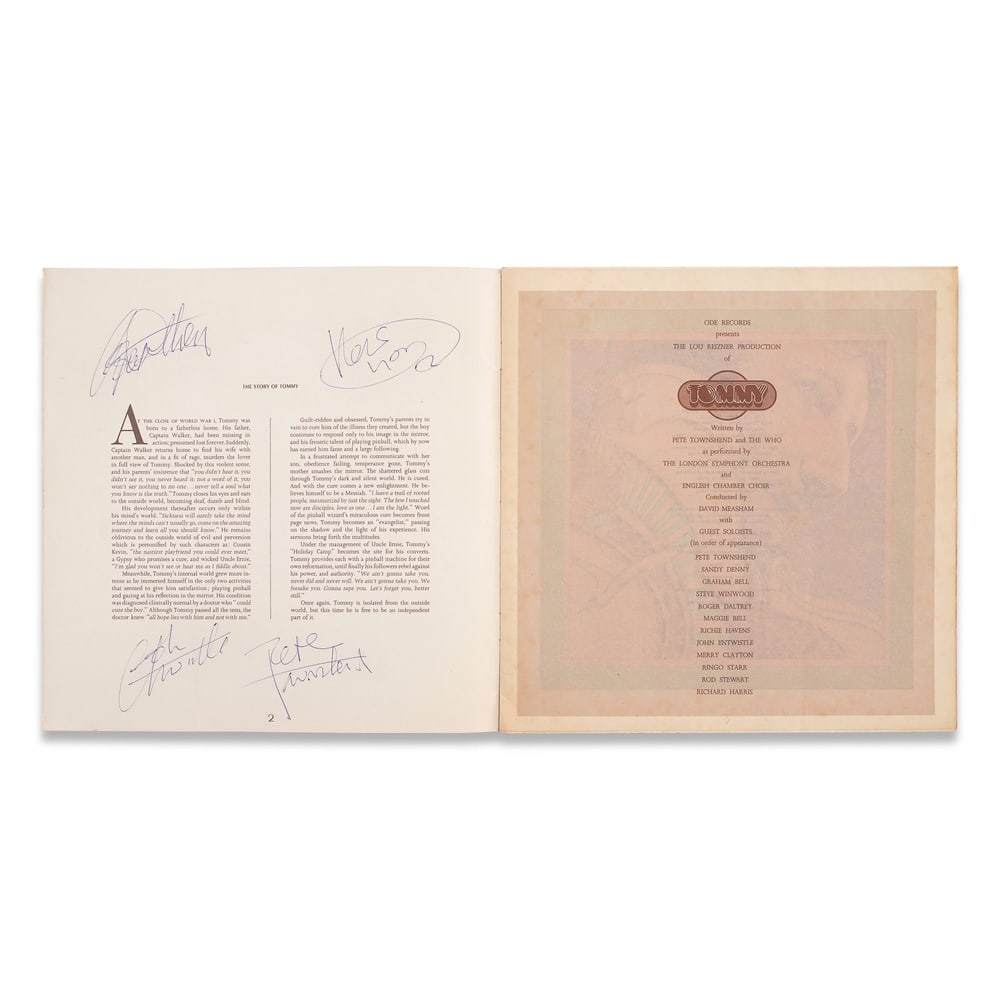 THE WHO SIGNED "TOMMY" ROCK OPERA ILLUSTRATED PROGRAM - 3