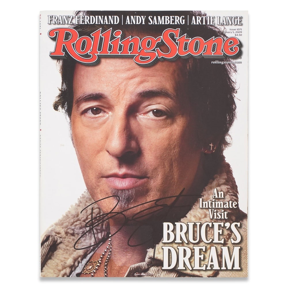 BRUCE SPRINGSTEEN SIGNED "ROLLING STONE" MAGAZINE (1 of 3)