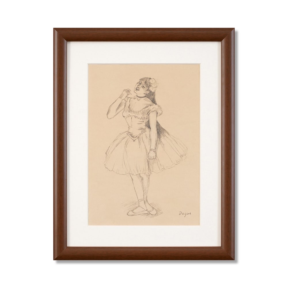 EDGAR DEGAS (1834-1917), ATTRIBUTED TO, PENCIL ON PAPER: Signed (lower right) Image Dimensions: 13 3/4 x 9 1/2 in (35 x 24 cm) Framed Dimensions: 19 3/4 x 15 1/8 in (50 x 38.5 cm) This painting comes with COA. Edgar Degas remains one of the most