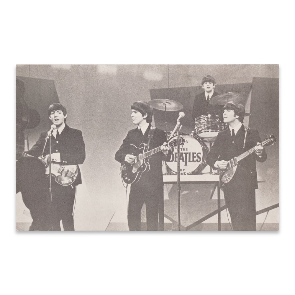 THE BEATLES FULLY SIGNED POSTCARD: 5 1/2 x 3 1/2 in (14.1 x 9 cm) Provenance and Authentication: According to the Letter of Authenticity (LOA) and Certificate of Authenticity (COA) provided by the consignor, this collectible was subjec
