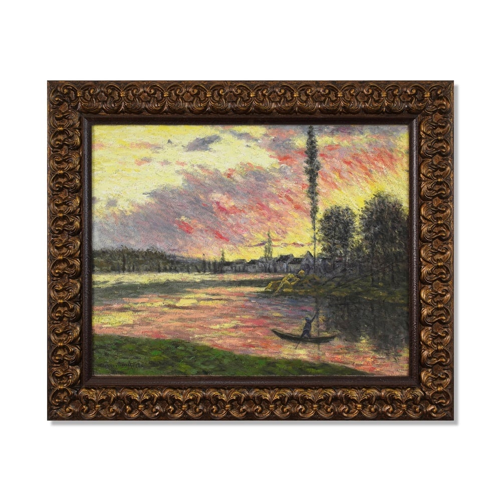 CLAUDE MONET (1840-1926), ATTRIBUTED TO, "BANKS OF THE SEINE, TWILIGHT", OIL ON CANVAS: Signed (lower left) Image Dimensions: 25 3/4 x 32 in (65.4 x 81.2 cm) Framed Dimensions: 34 3/4 x 40 3/4 in (88.2 x 103.5 cm) This painting comes with COA. Claude Monet stands among the defining figur