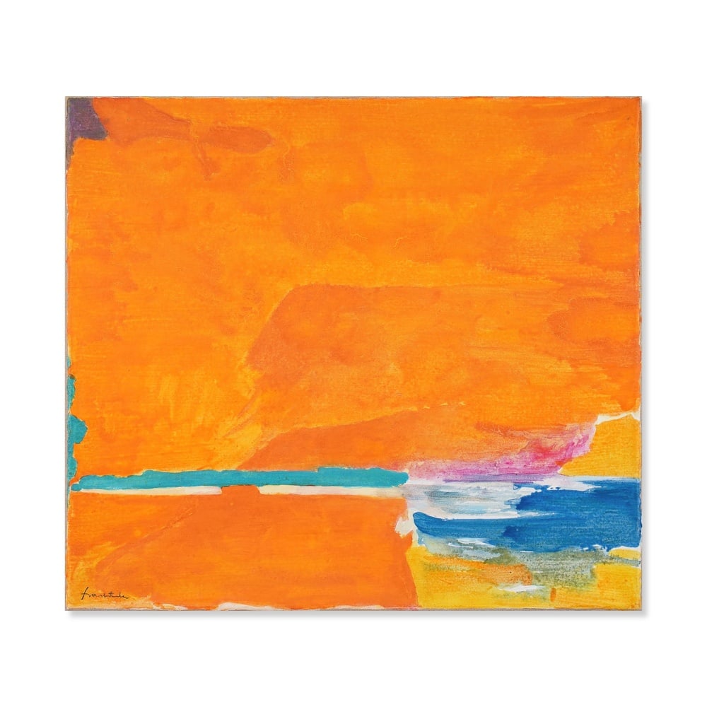 HELEN FRANKENTHALER (1928-2011), ATTRIBUTED TO, ACRYLIC ON CANVAS (1 of 3)