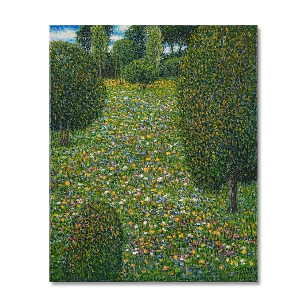 GUSTAV KLIMT (1862-1918), ATTRIBUTED TO, OIL ON CANVAS: Signed (lower right) Image Dimensions: 34 1/4 x 27 3/4 in (87 x 70 cm) This painting comes with COA. While Gustav Klimt is universally celebrated for his portraits and decorative masterpieces, his