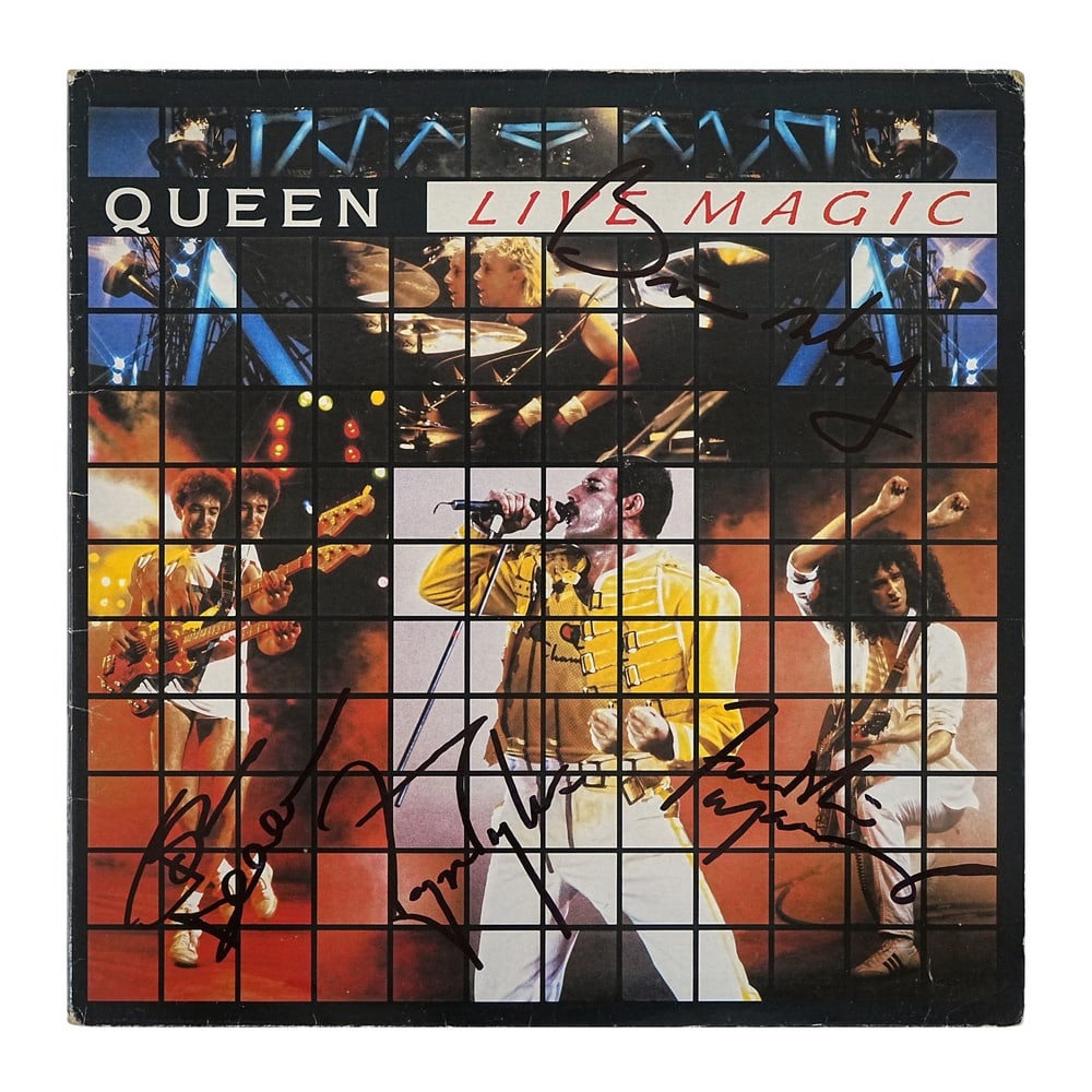 QUEEN FULLY SIGNED "LIVE MAGIC" LP - 2