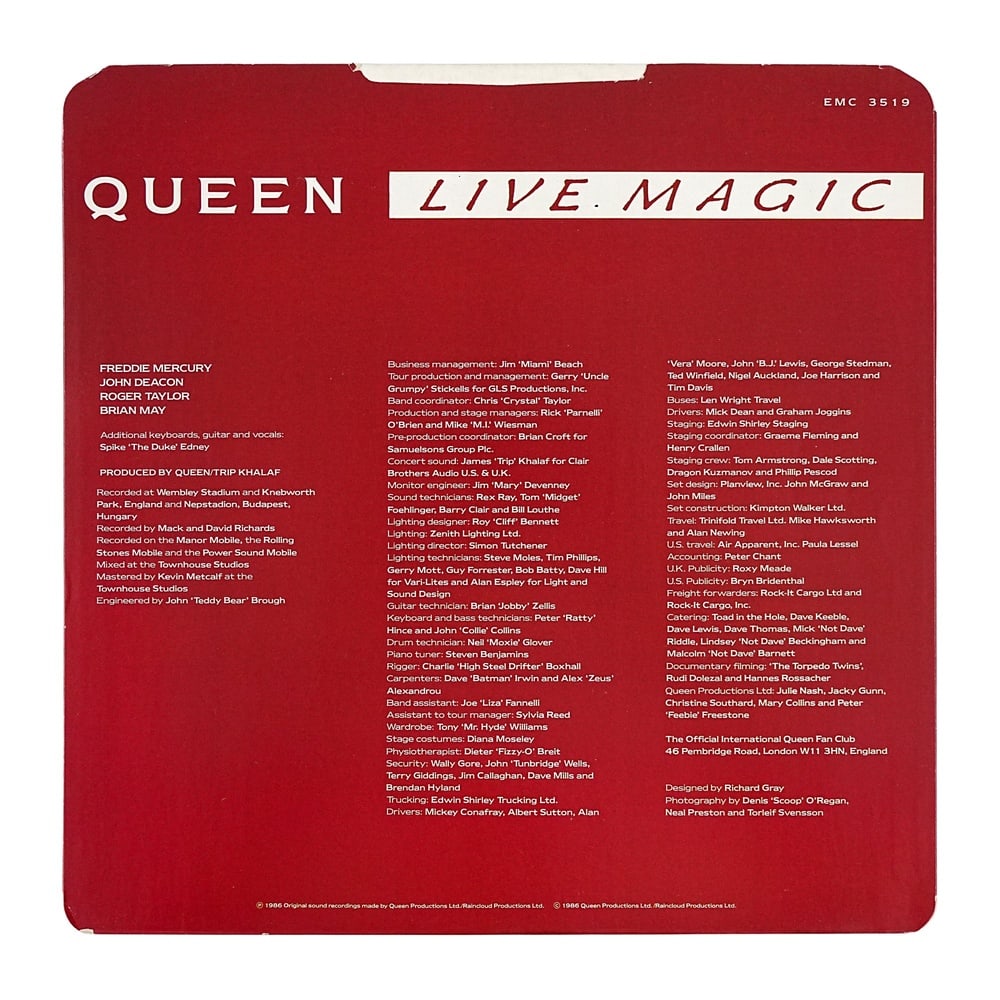 QUEEN FULLY SIGNED "LIVE MAGIC" LP - 5