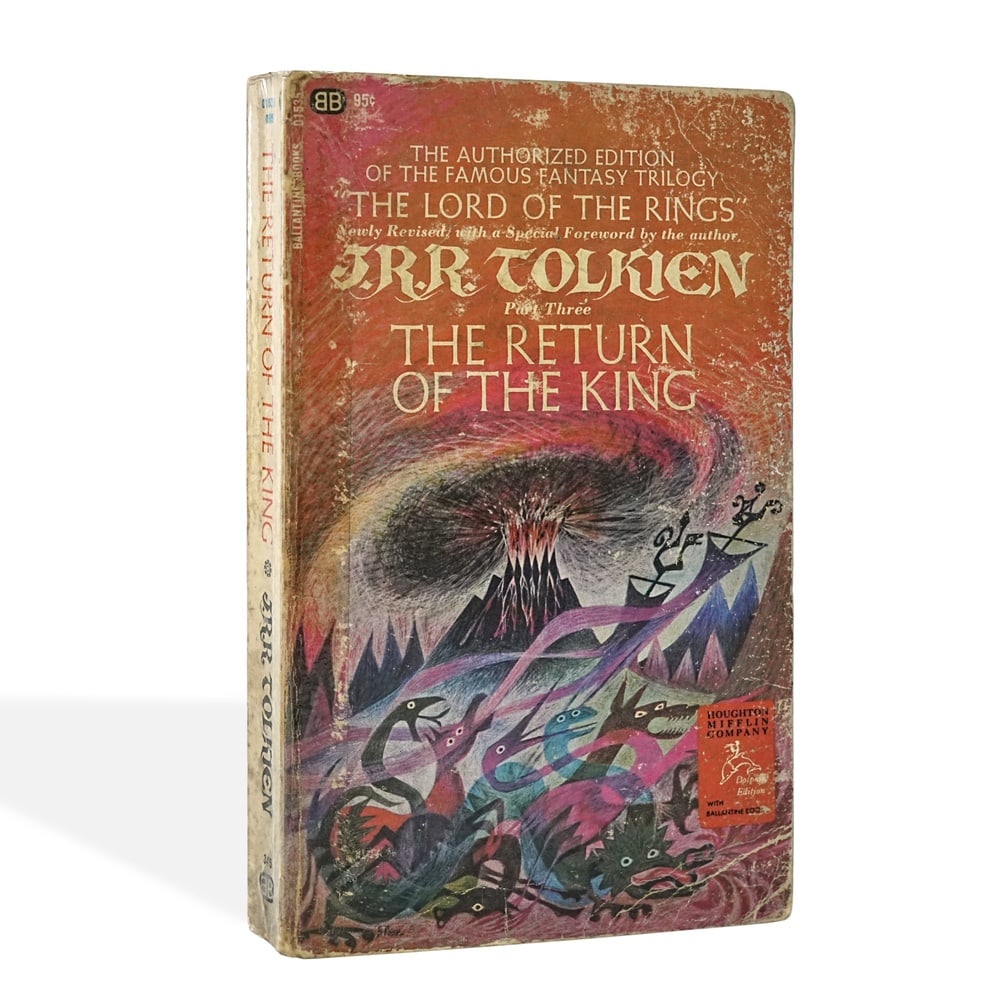 J.R.R. TOLKIEN SIGNED "THE RETURN OF THE KING" BOOK: 7 x 4 1/4 in (17.8 x 10.8 cm) Provenance and Authentication: According to the Letter of Authenticity (LOA) and Certificate of Authenticity (COA) provided by the consignor, this collectible was subject