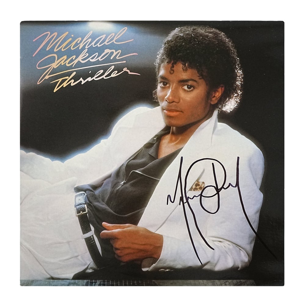 MICHAEL JACKSON SIGNED "THRILLER" LP - 2