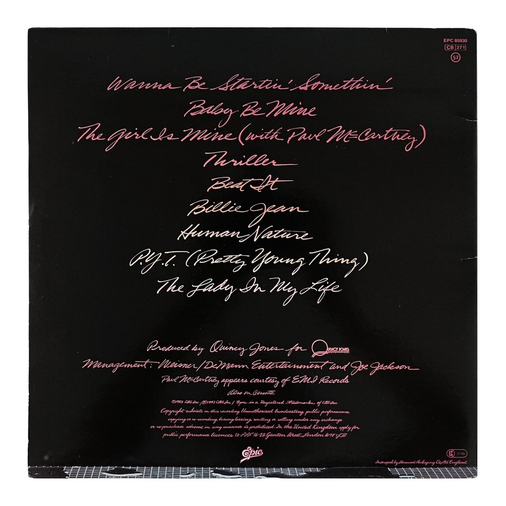 MICHAEL JACKSON SIGNED "THRILLER" LP - 3