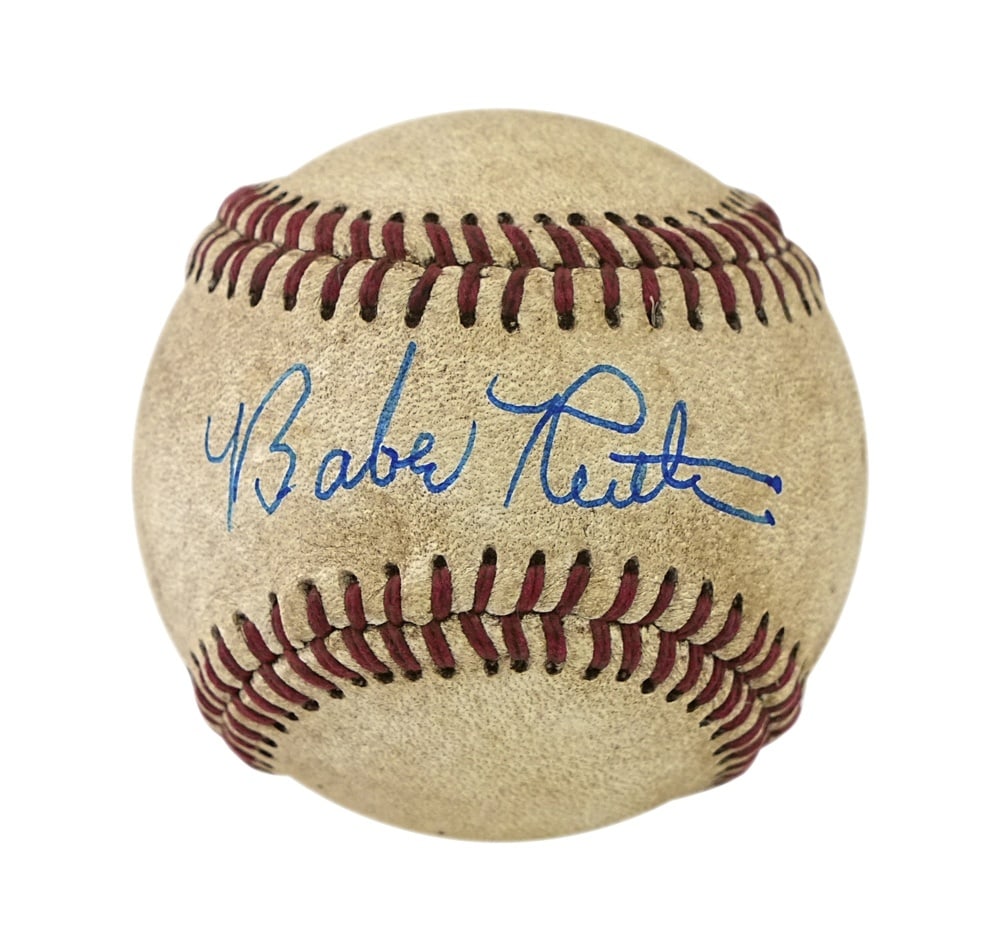 BABE RUTH SIGNED BASEBALL - 2