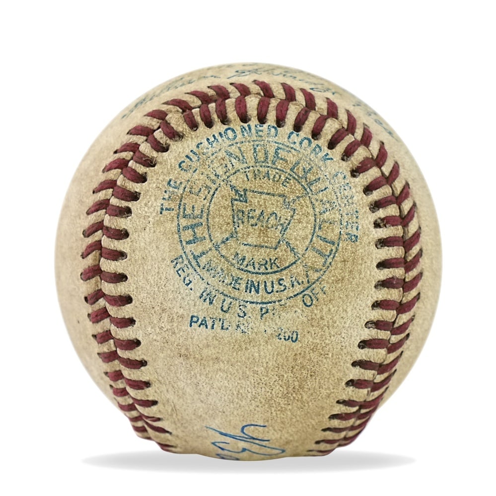 BABE RUTH SIGNED BASEBALL - 4