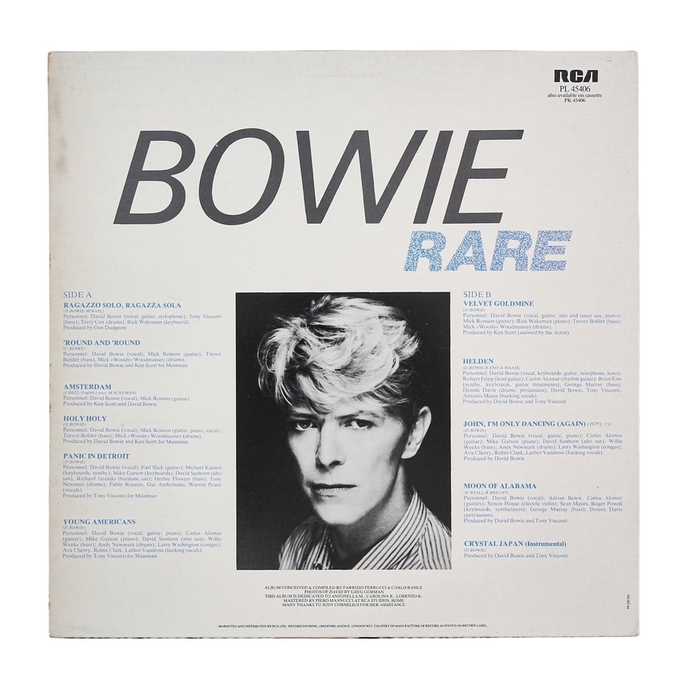 DAVID BOWIE SIGNED "BOWIE RARE" LP - 3