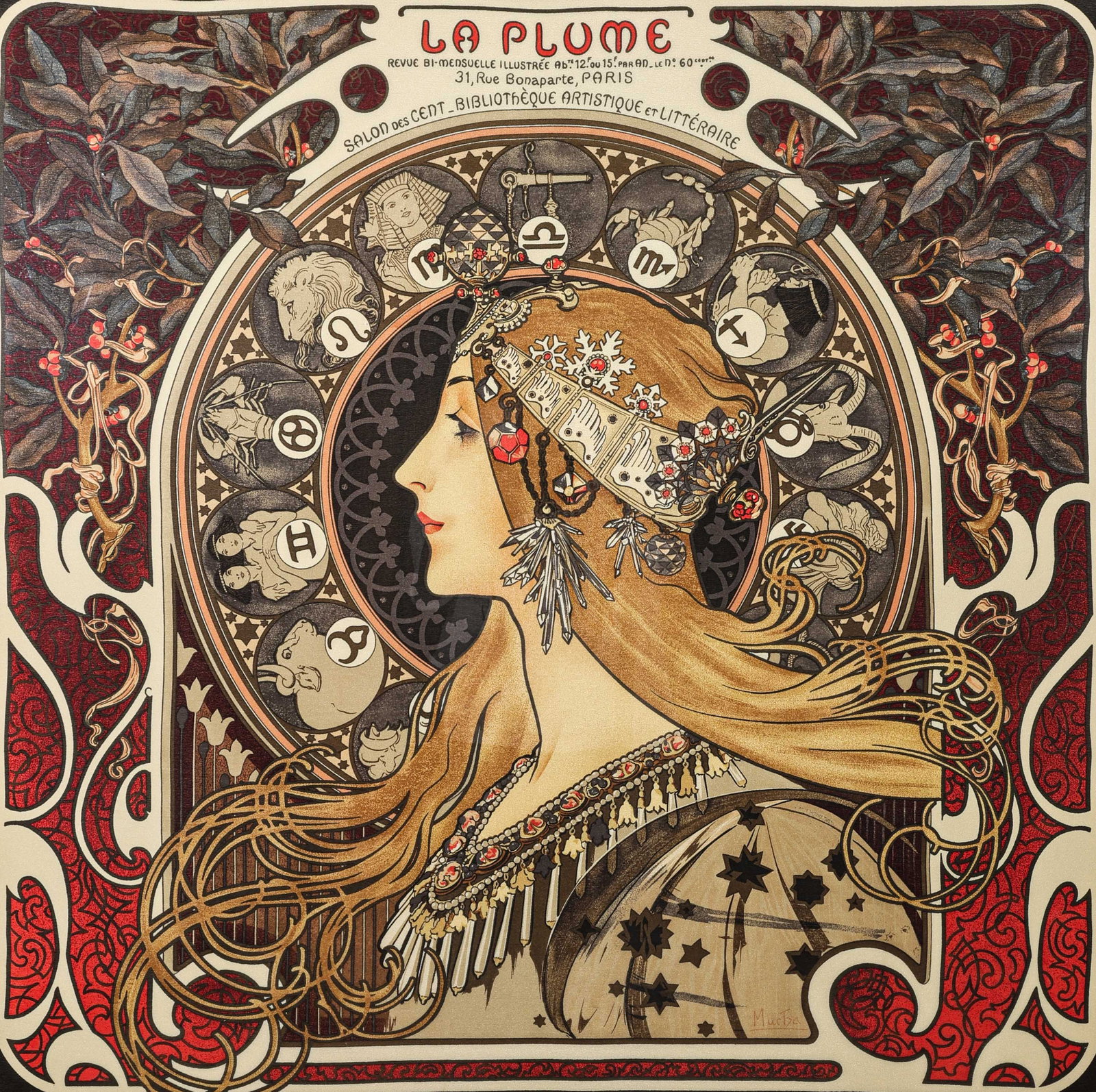 Mucha Zodiac Scarf - 3