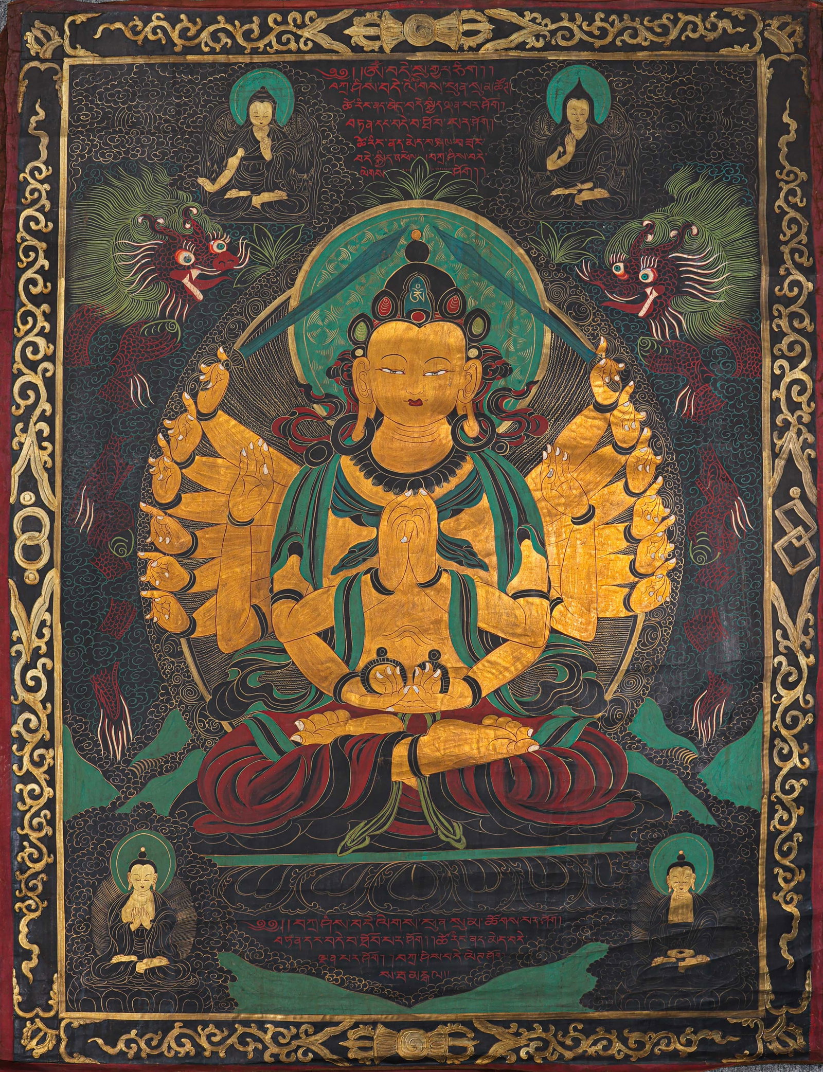 Chinese Ming Dynasty Buddhist Thangka (1 of 11)