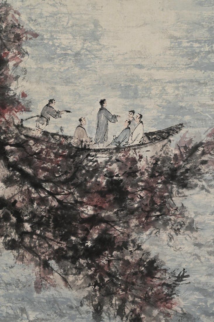 Three Landscape Screens by Fu Baoshi - 12