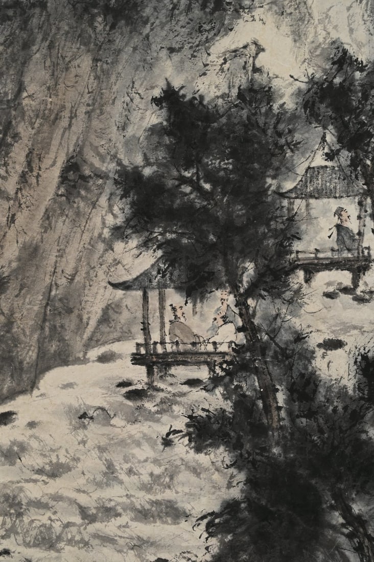 Three Landscape Screens by Fu Baoshi - 7