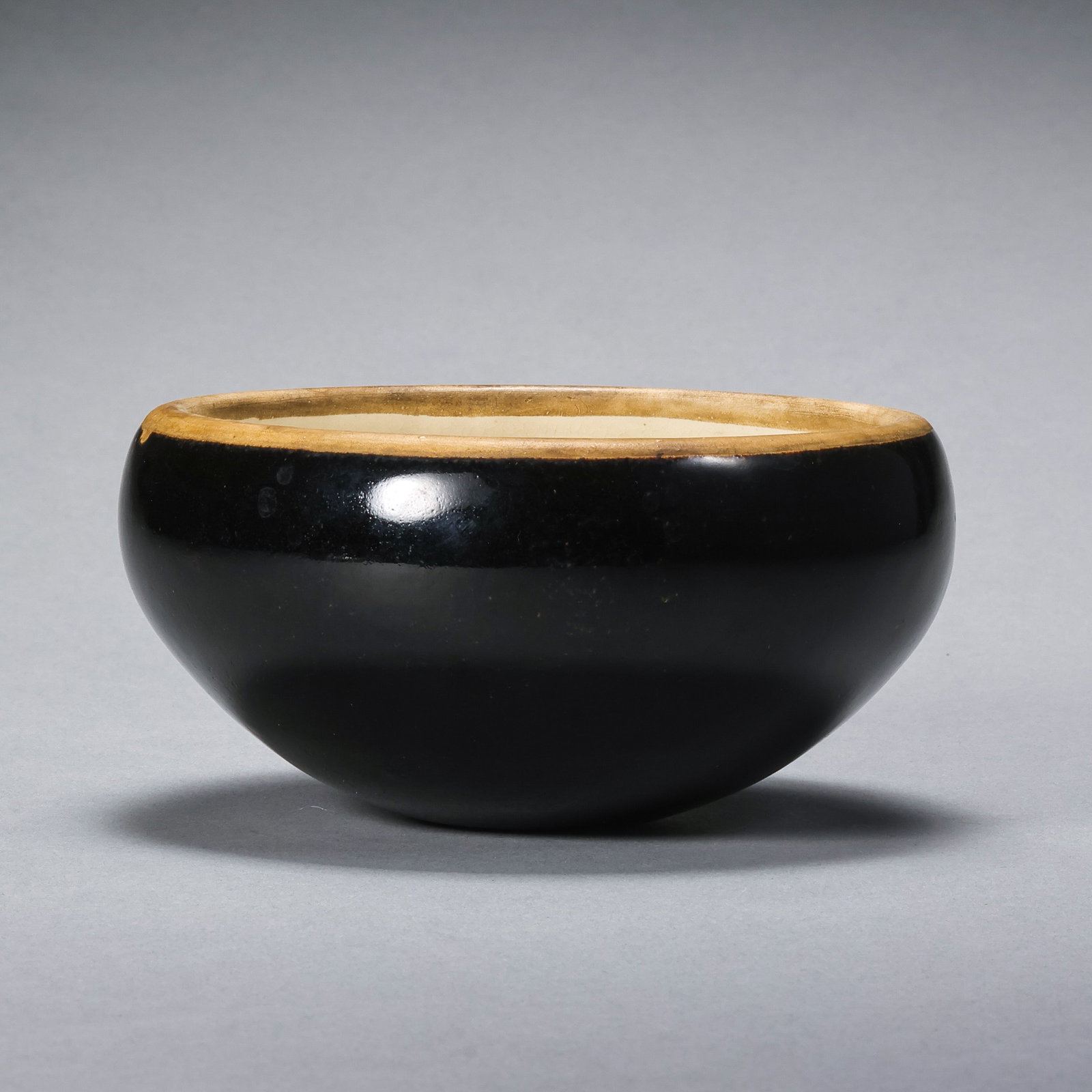 Zibo Plain Bowl from Gongxian Kiln, Tang Dynasty, China: H. 6 cm. Diam. 12 cm.