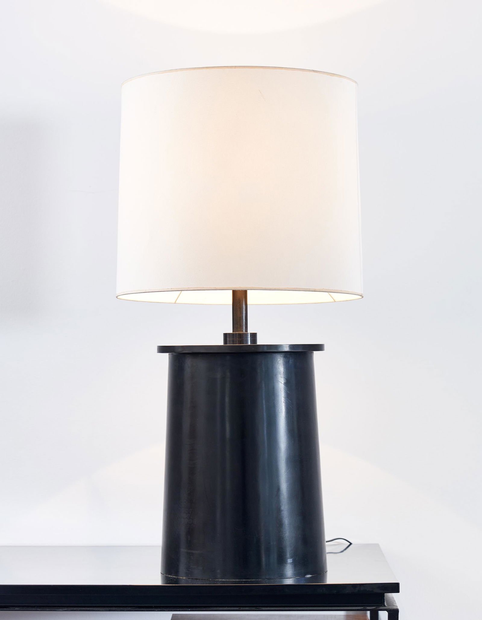 CHRISTIAN LIAIGRE & ERIC SCHMITT Important Lamp Bronze  Signed E.S pour C.Liaigre H: 35 cm (1 of 2)