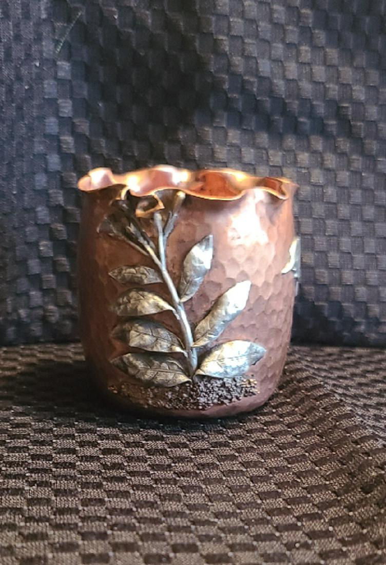 sterling bowl Gorham sterling mixed metals holder (1 of 4)