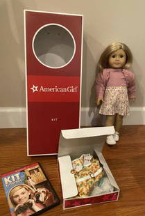 American Girl doll Kit Kittredge 18" Doll, original: American Girl doll Kit Kittredge 18" Doll, original outfit, Movie with Outfit +box
