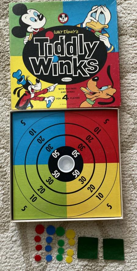 1963 TIDDLY WINKS MICKEY MOUSE & Friends DISNEY GAME (1 of 4)