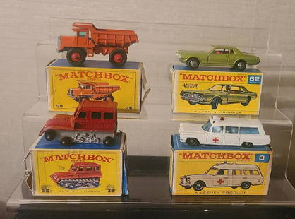 Matchbox LESNEY Vehicle +box: Matchbox Vehicles with box 3,28,35,62