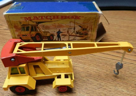 MATCHBOX VEHICLE  KING SIZE K-14 + BOX: MATCHBOX KING SIZE K-14 TAYLOR JUMBO CRANE + BOX DIE CAST