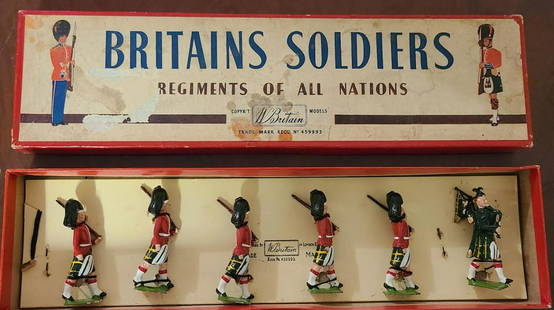 Britains soldiers regimen of all nations with box: registered 459993 made in England