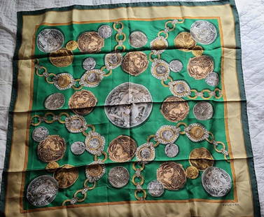 BULGARI 100% silk scarf: BULGARI 100% silk scarf Made in Italy Approx 35" x 35"