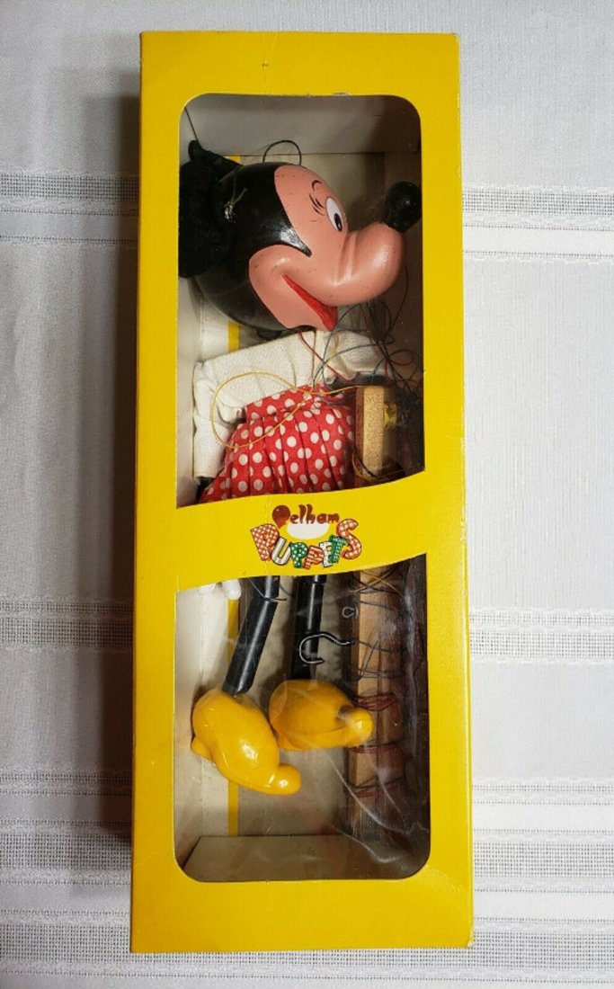 PELHAM PUPPET MINNIE MOUSE MARIONETTE + BOX (1 of 8)