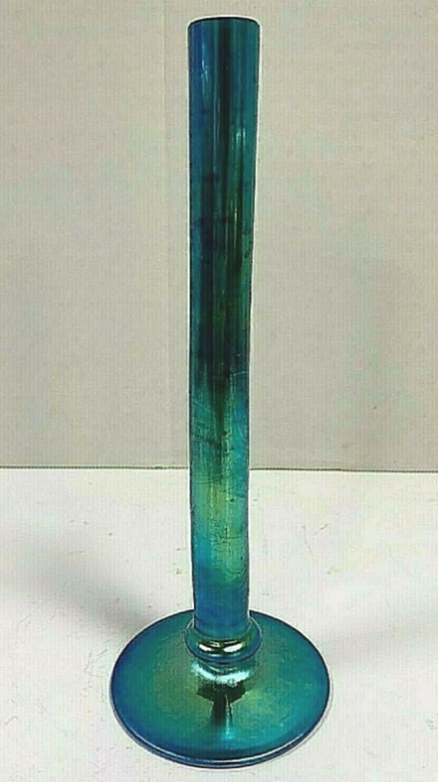 STEUBEN VASE BLUE AURENE SIGNED # 2536 (1 of 3)