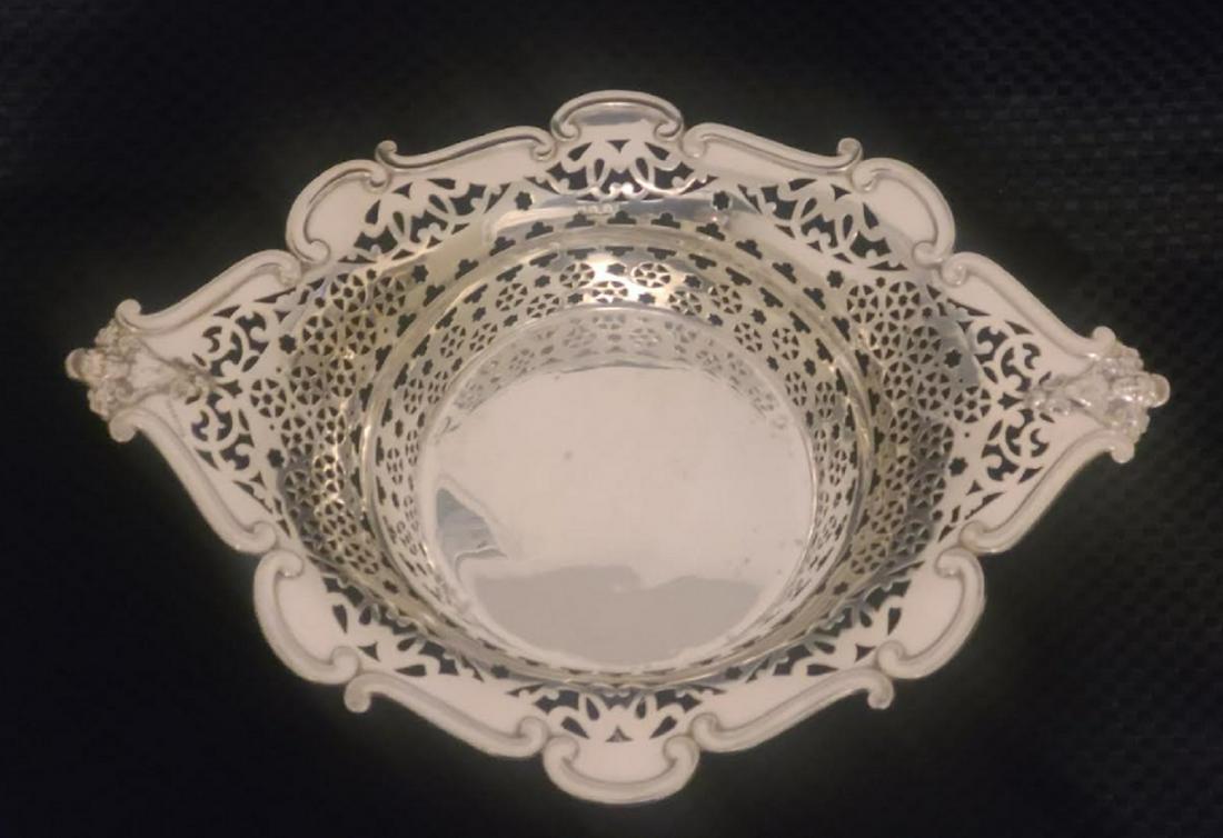 Sterling Silver bowl dish Basket WILLIAM HASELER (1 of 4)