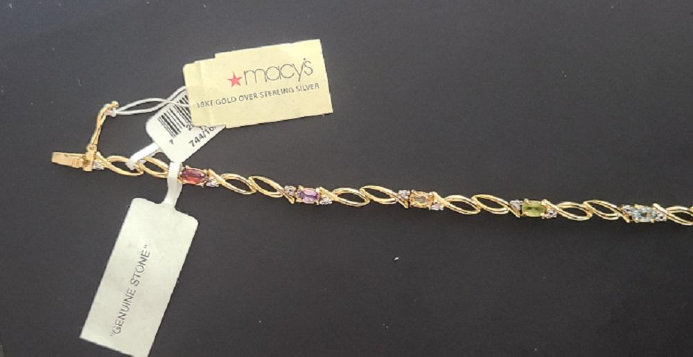 18k over sterling silver bracelet (1 of 1)