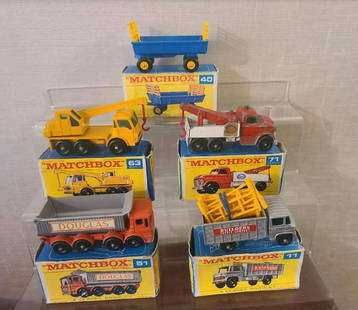 MATCHBOX LESNEY VEHICLES + ORIG BOX: MATCHBOX LESNEY VEHICLES + ORIG BOX