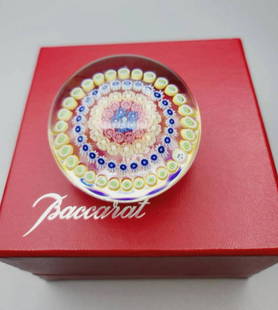 Baccarat Paperweight + Box: Baccarat Paperweight + Box