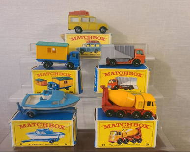 MATCHBOX LESNEY VEHICLES + ORIG BOX: MATCHBOX LESNEY VEHICLES + ORIG BOX